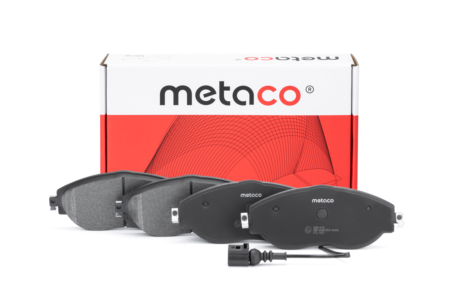 METACO 3000478 Колодки тормозные дисковые | перед |