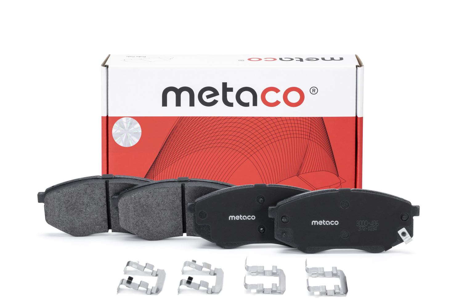 METACO 3000486 Колодки тормозные дисковые | перед |