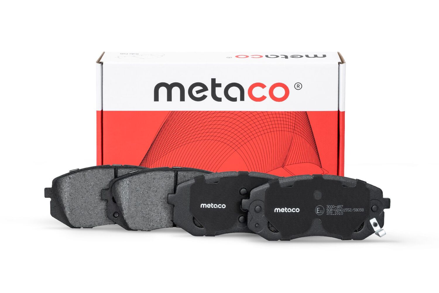 METACO 3000487 Колодки тормозные дисковые | перед |