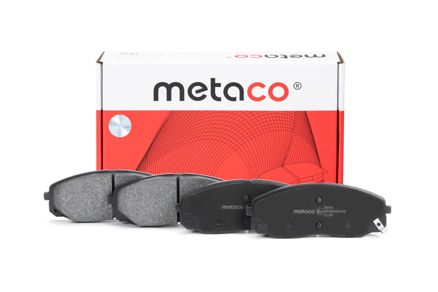 METACO 3000493 Колодки тормозные дисковые | перед |