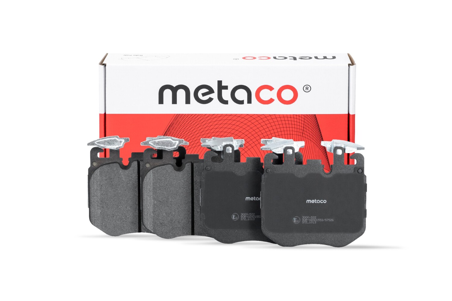 METACO 3000522 Колодки тормозные дисковые | перед |