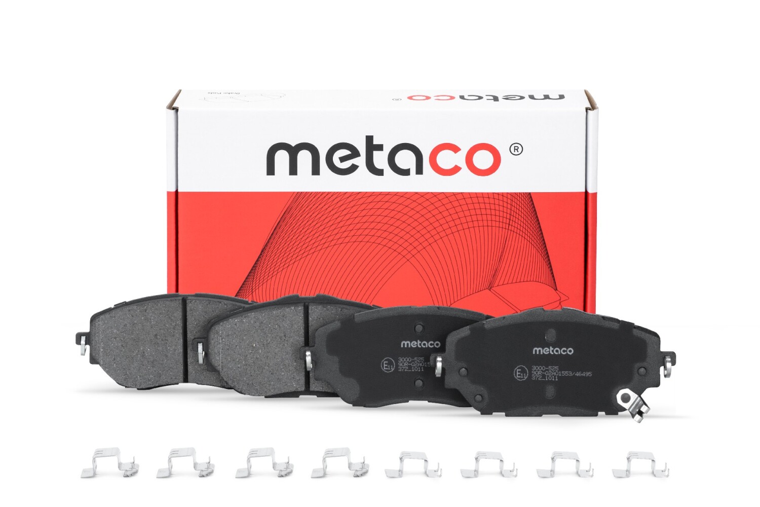 METACO 3000525 Колодки тормозные дисковые | перед |