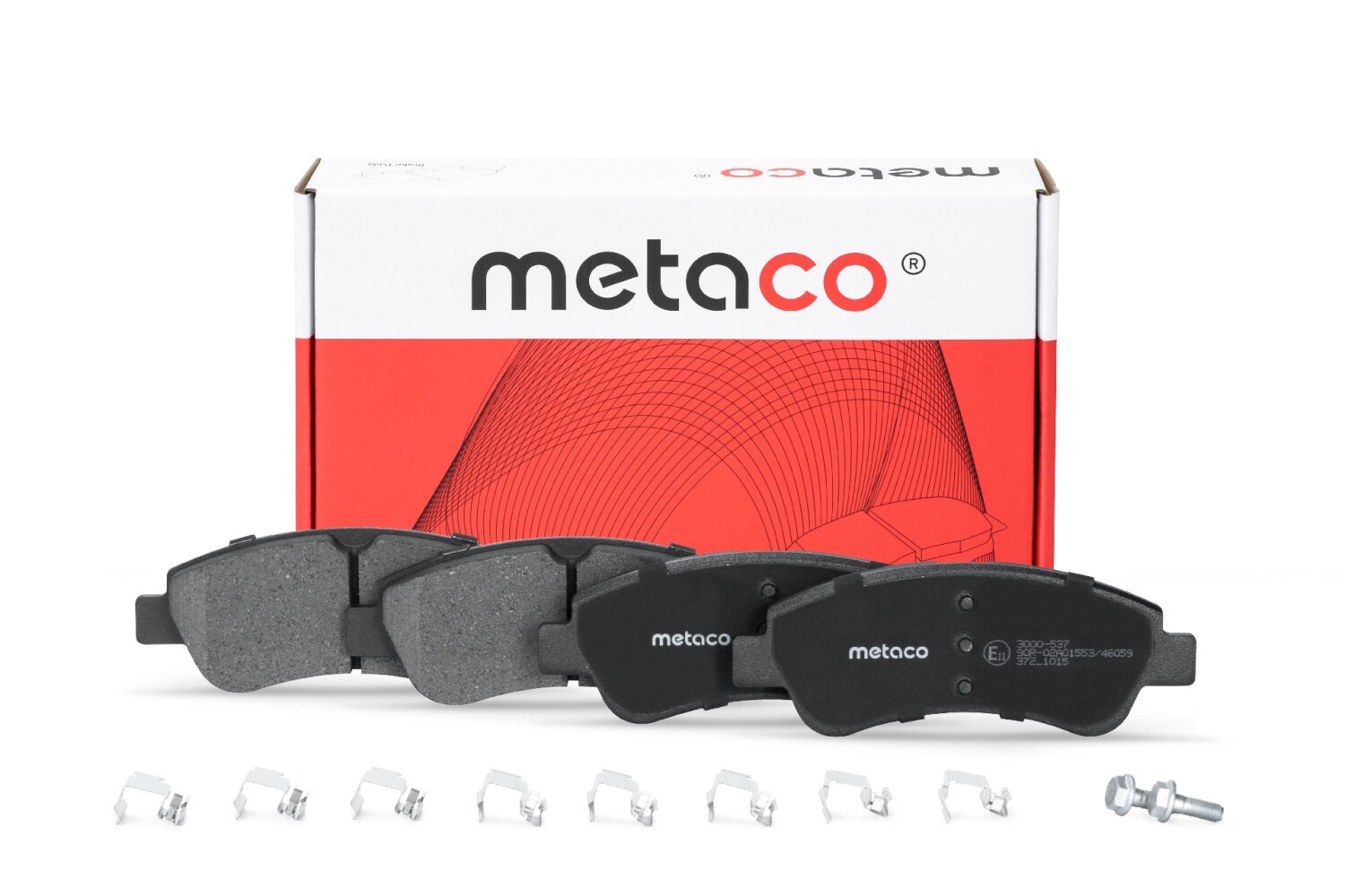 METACO 3000537 Колодки тормозные дисковые | перед |