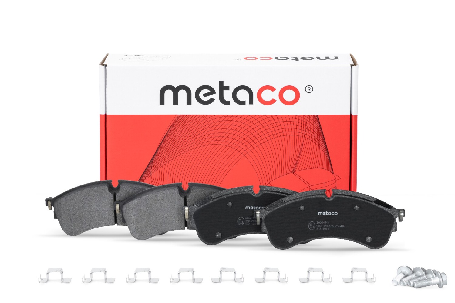 METACO 3000544 Колодки тормозные передние к-кт