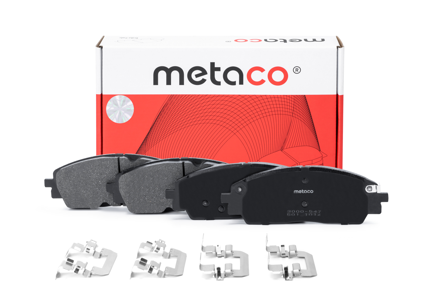 METACO 3000547 Колодки тормозные передние к-кт