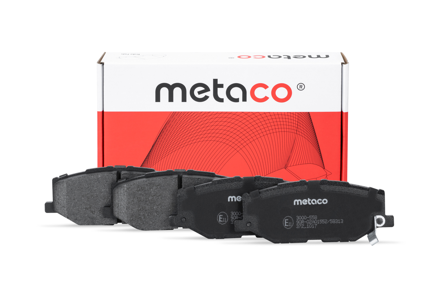 METACO 3000558 Колодки тормозные передние к-кт