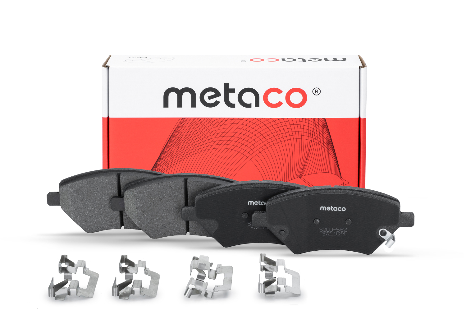 METACO 3000562 Колодки тормозные дисковые | перед |