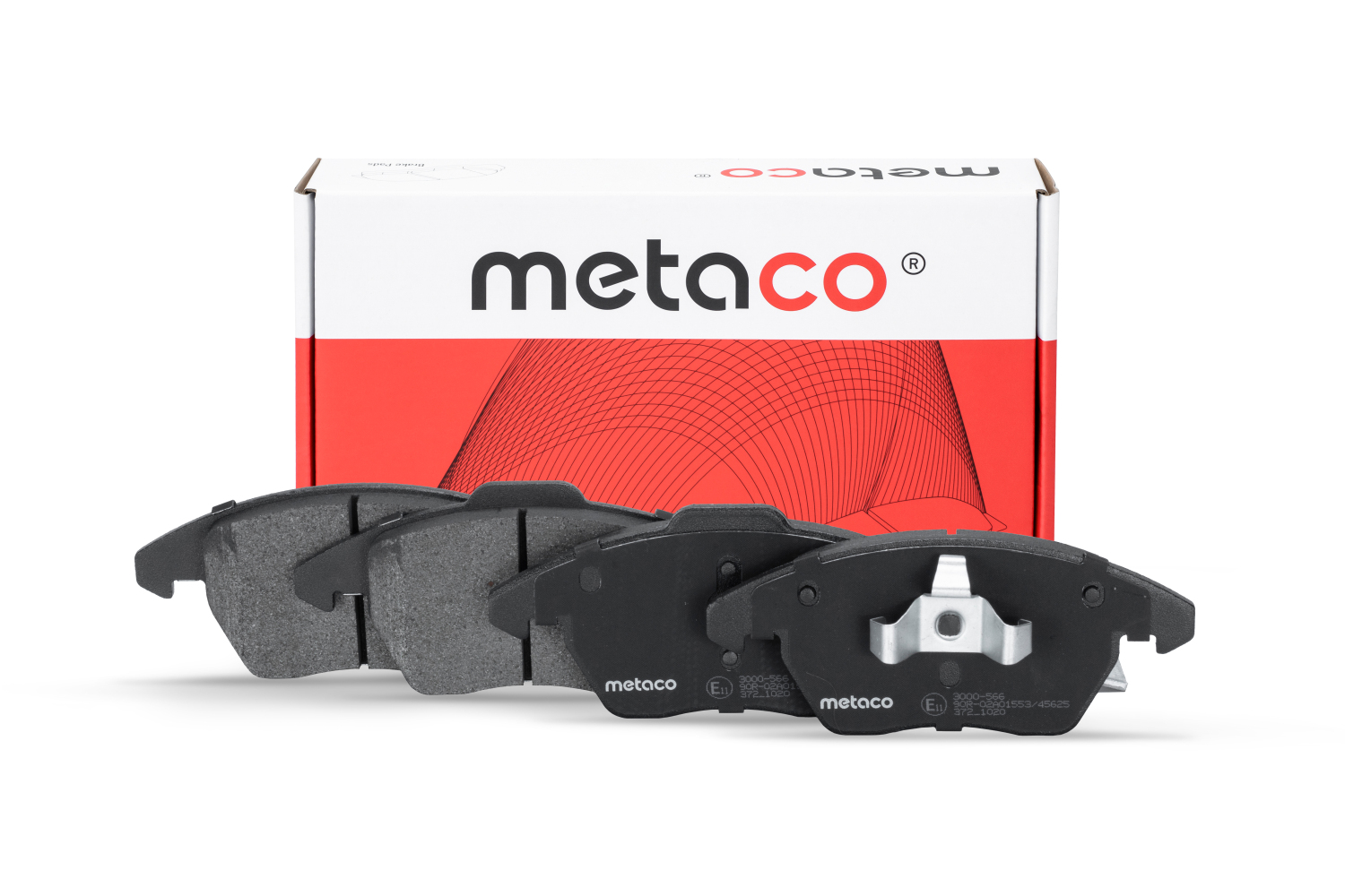 METACO 3000566 Колодки тормозные дисковые | перед |