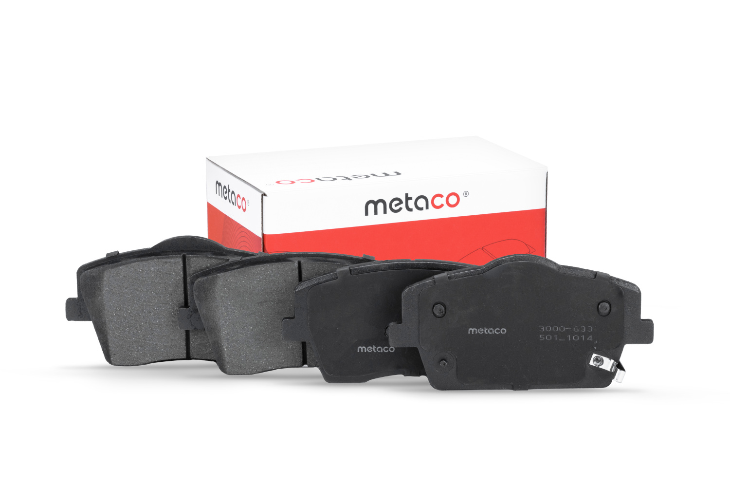 METACO 3000633 Колодки тормозные дисковые | перед |