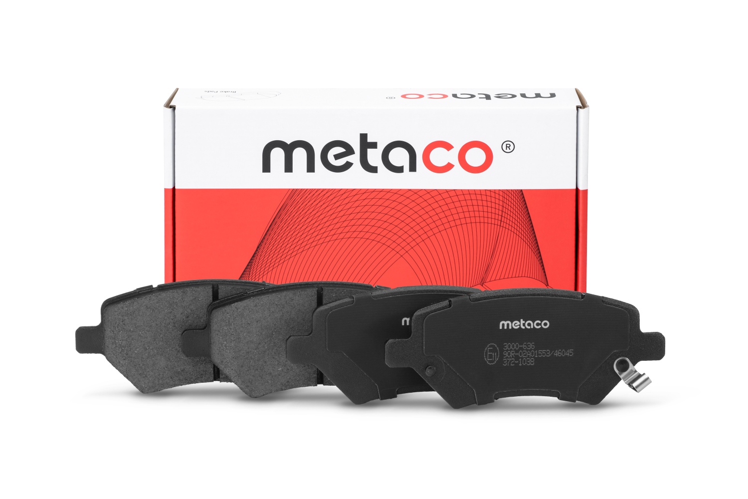 METACO 3000636 Колодки тормозные дисковые | перед |