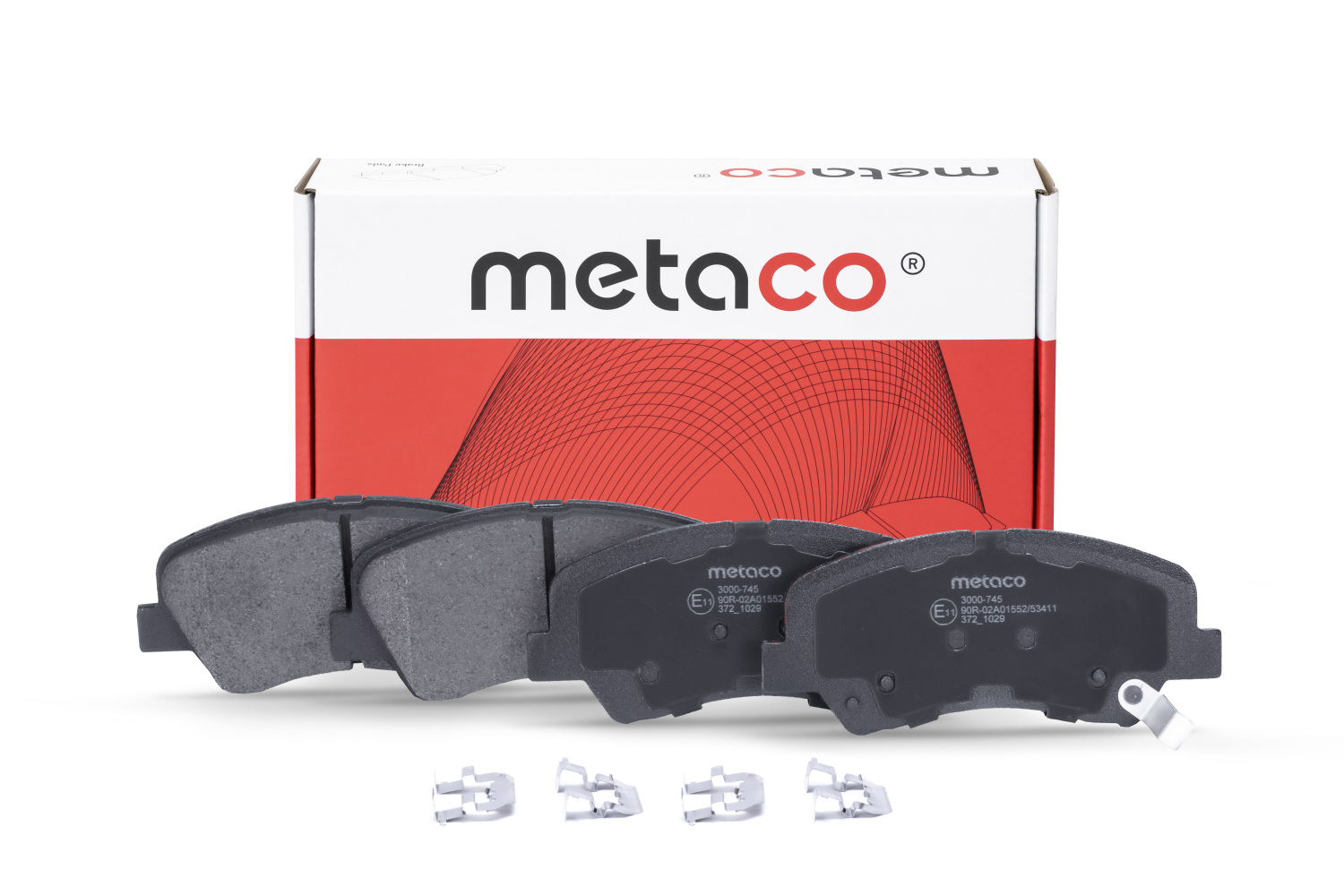 METACO 3000745 Колодки тормозные дисковые | перед |