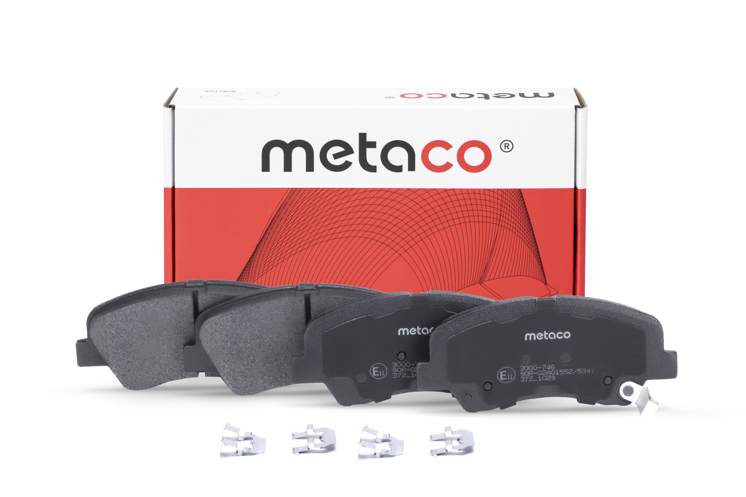 METACO 3000746 Колодки тормозные дисковые | перед |