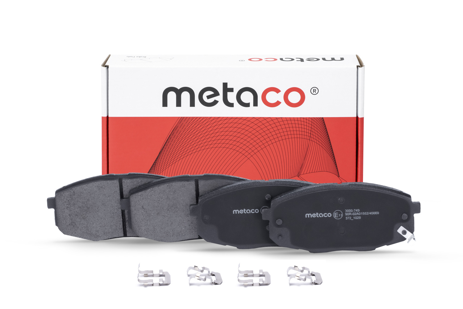 METACO 3000749 Колодки тормозные дисковые | перед |