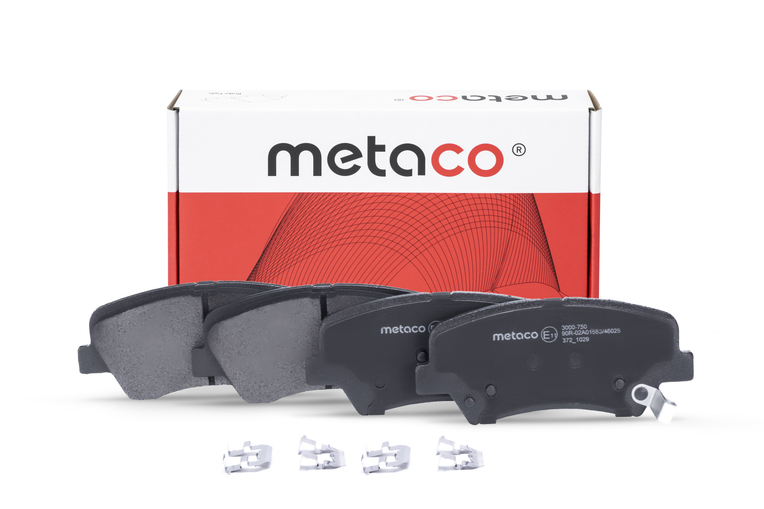 METACO 3000750 Колодки тормозные дисковые | перед |