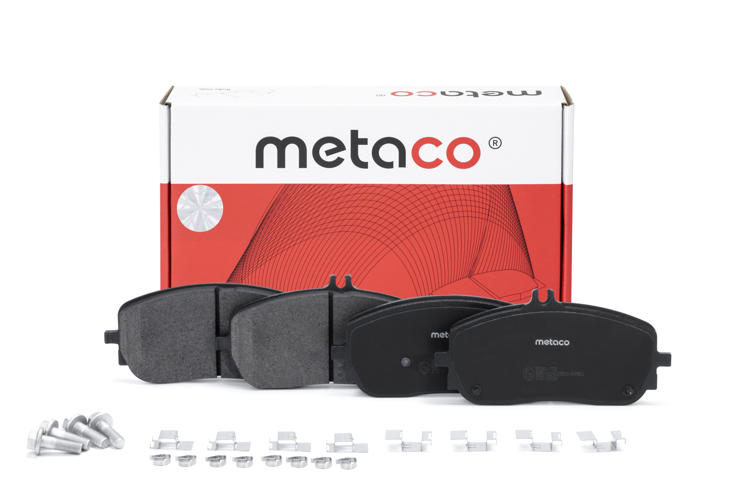 METACO 3000778 Колодки тормозные передние к-кт