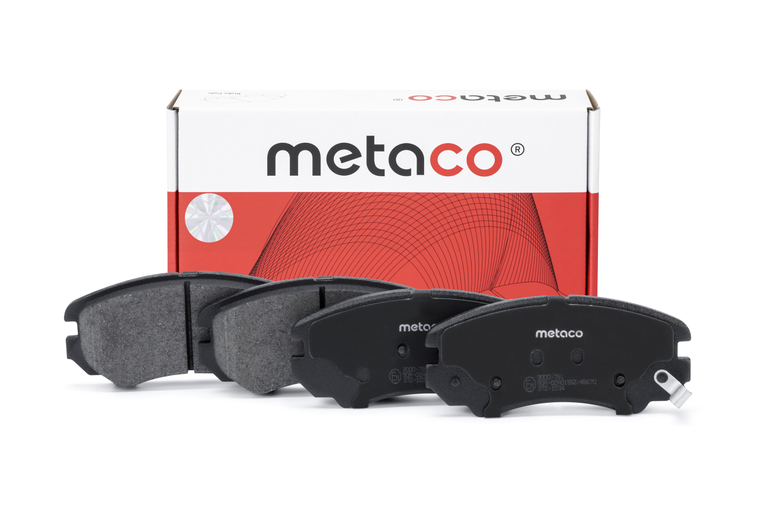 METACO 3000781 Колодки тормозные передние к-кт