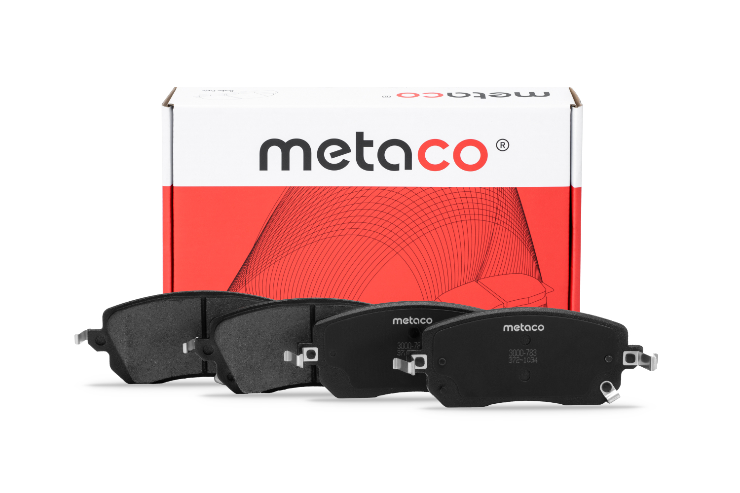 METACO 3000783 Колодки тормозные передние к-кт