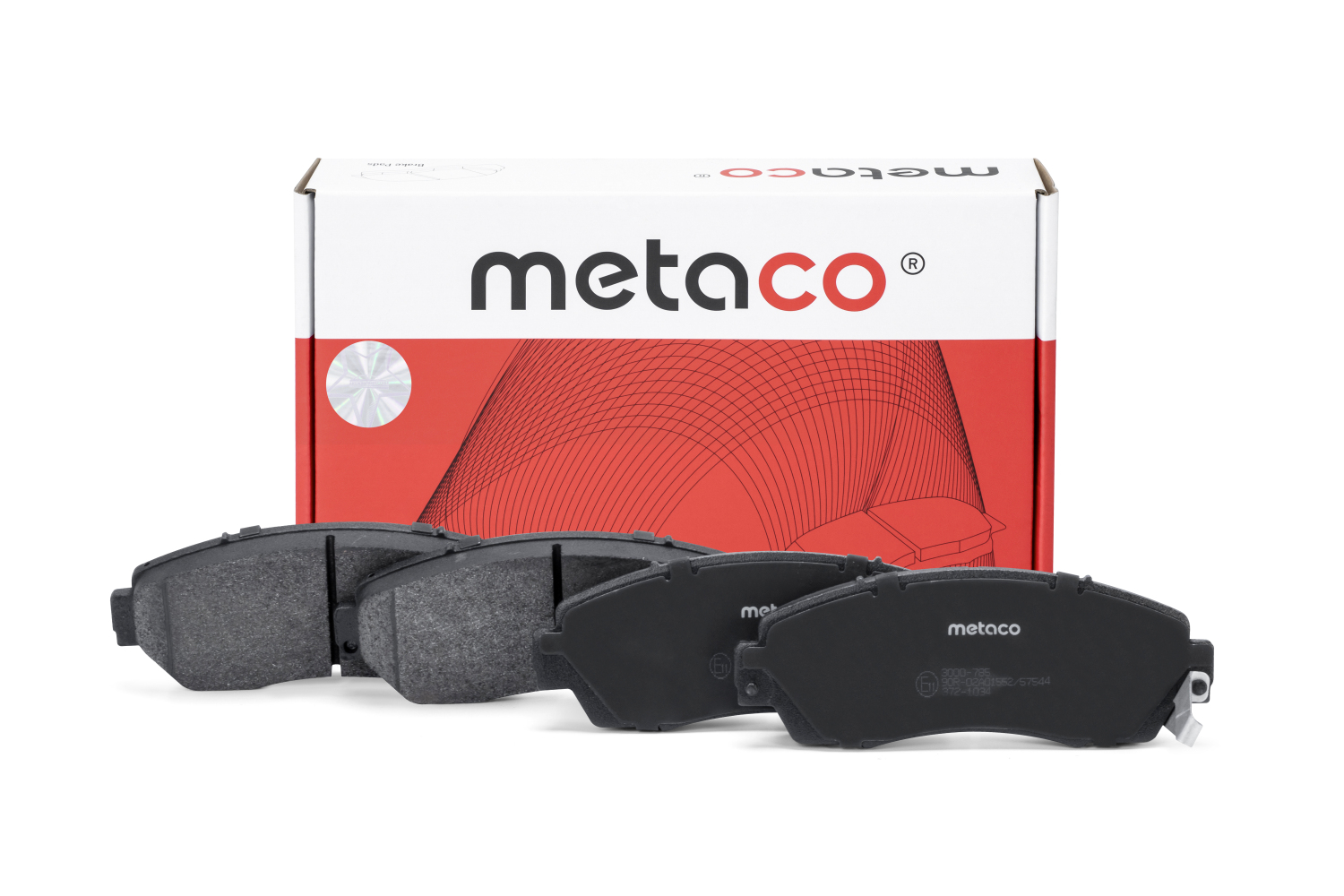 METACO 3000785 Колодки тормозные дисковые | перед |