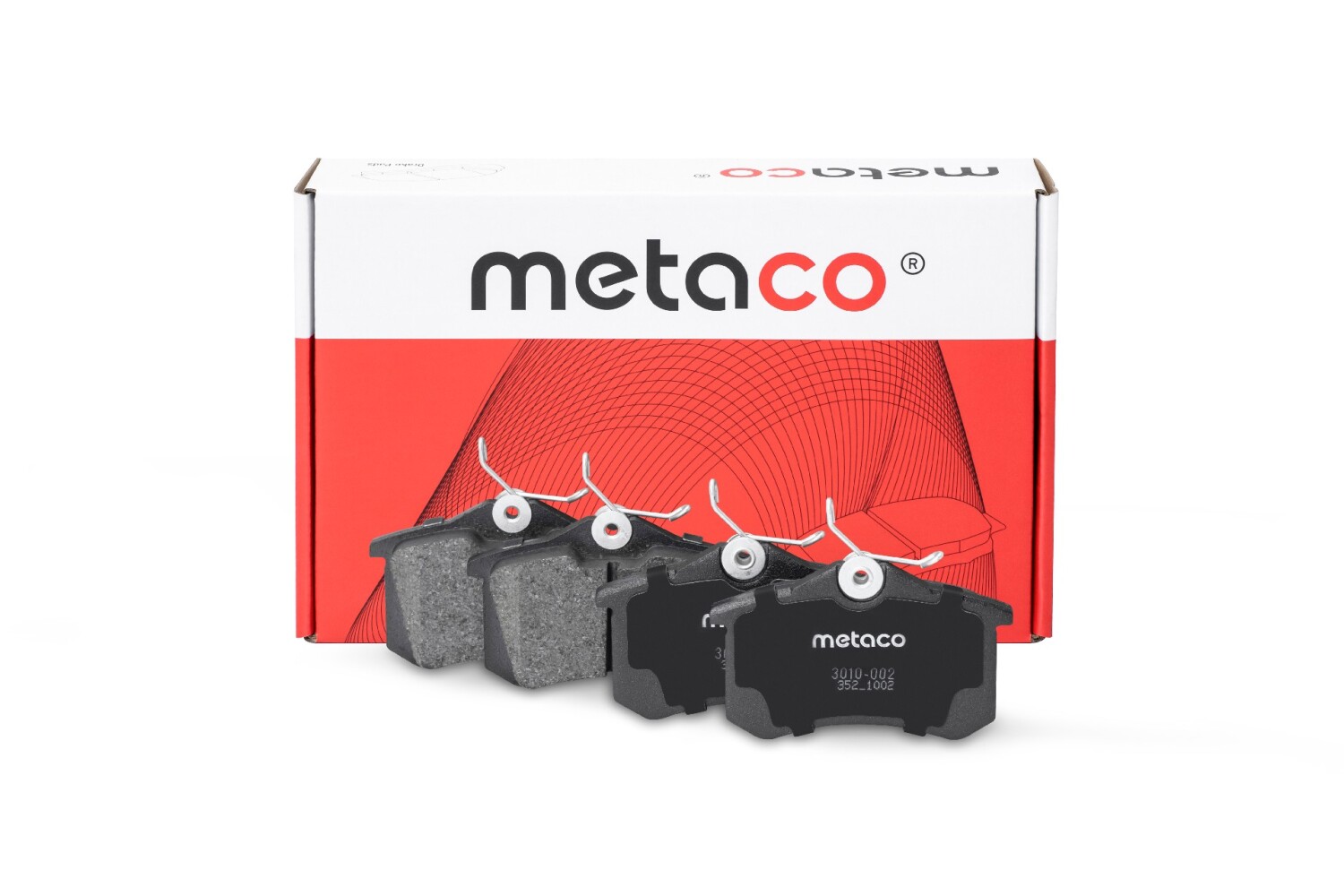 METACO 3010002 Колодки тормозные задние дисковые к-кт
