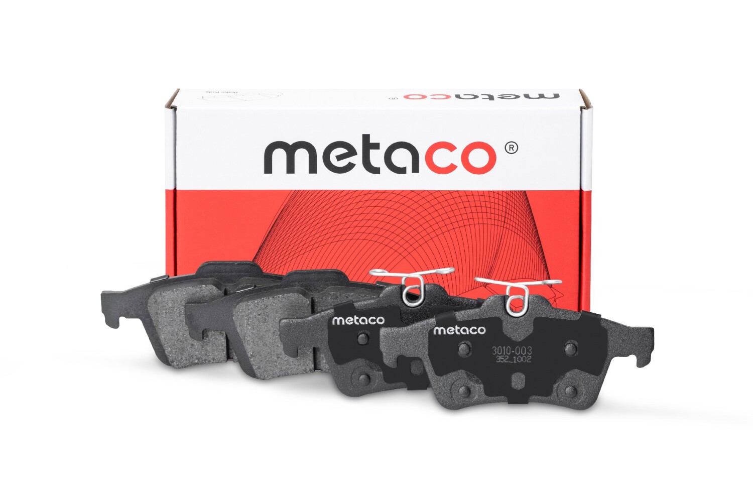 METACO 3010003 Колодки тормозные задние дисковые к-кт