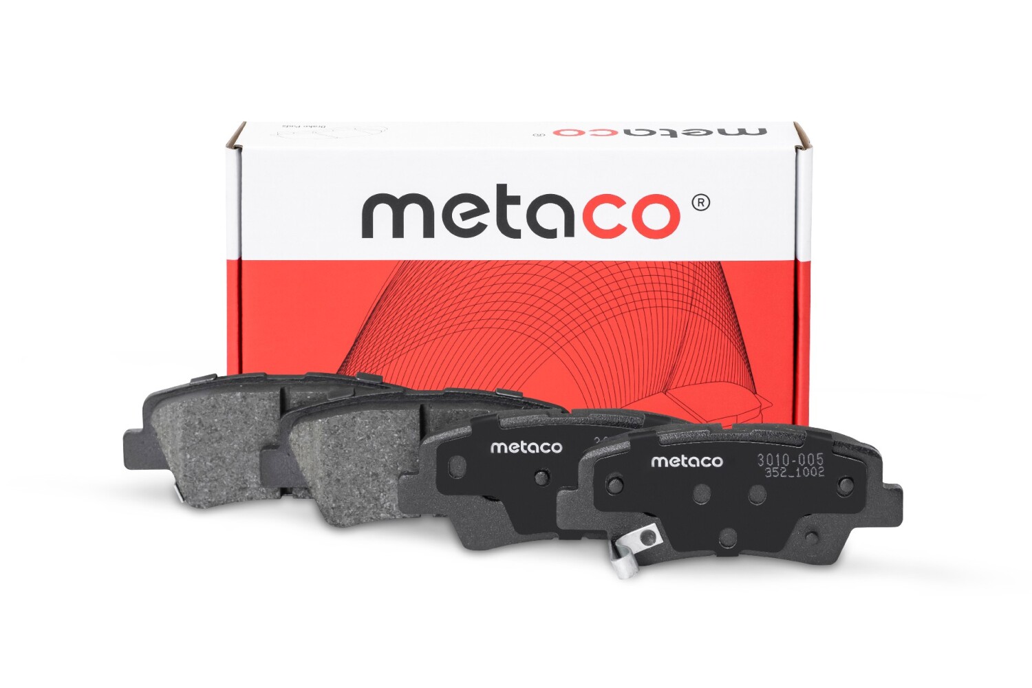 METACO 3010005 Колодки тормозные дисковые | зад |