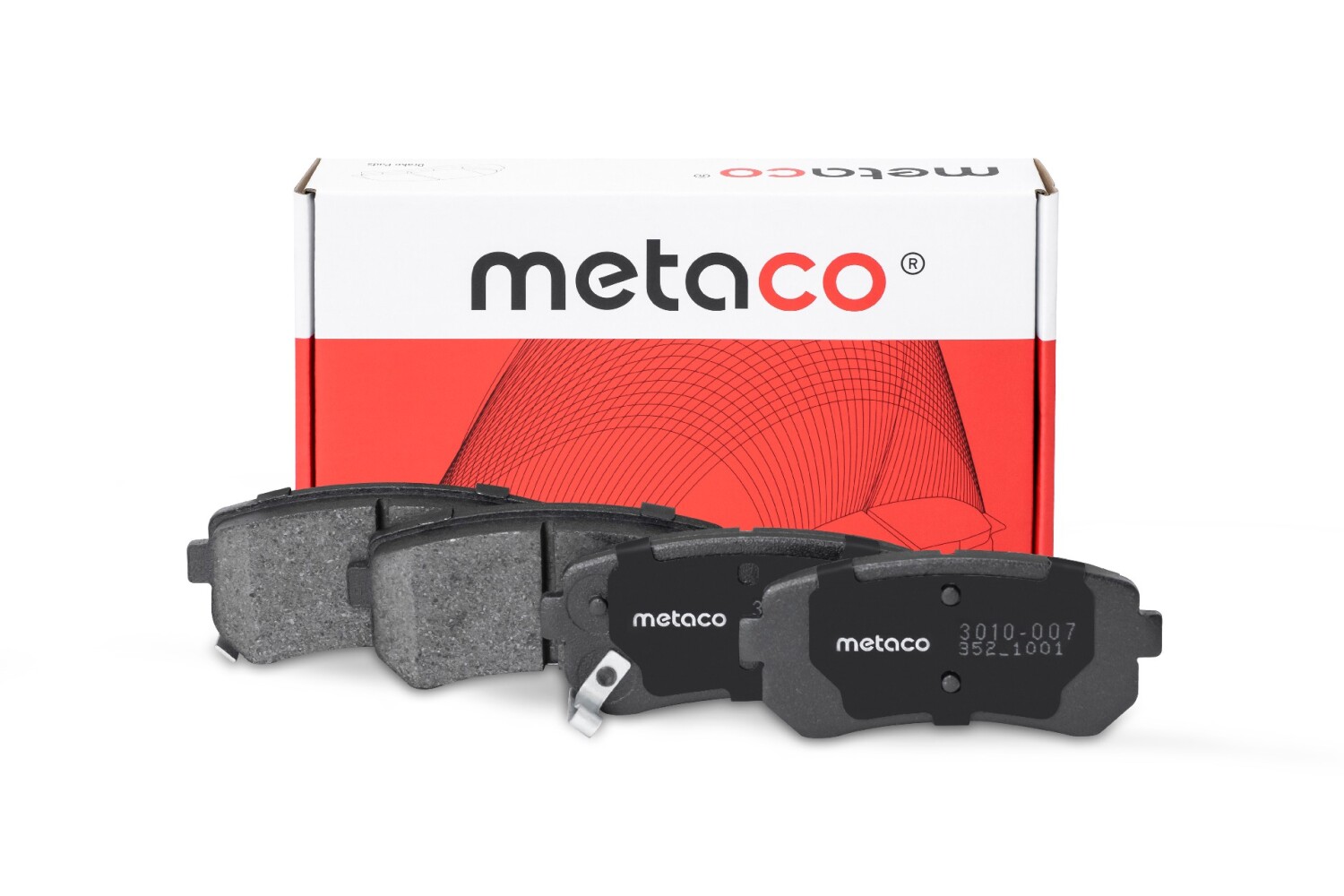 METACO 3010007 Колодки тормозные дисковые | зад |