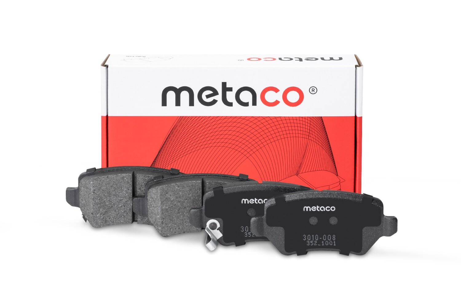 METACO 3010008 Колодки тормозные дисковые | зад |