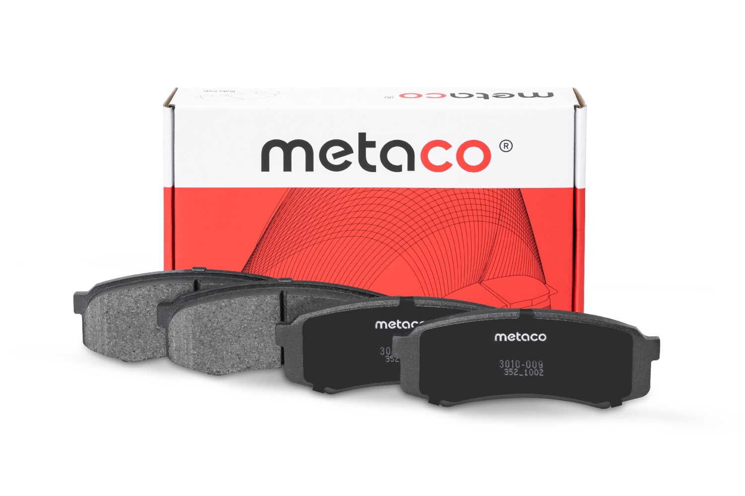 METACO 3010009 Колодки тормозные задние дисковые к-кт