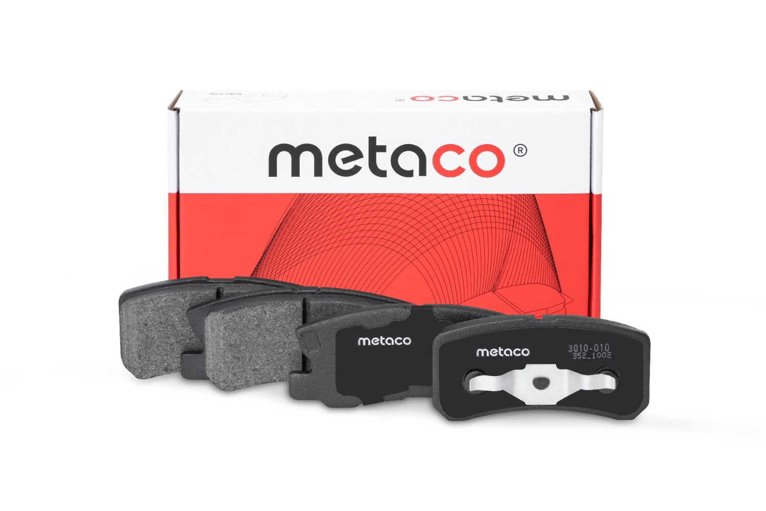 METACO 3010010 Колодки тормозные дисковые | зад |