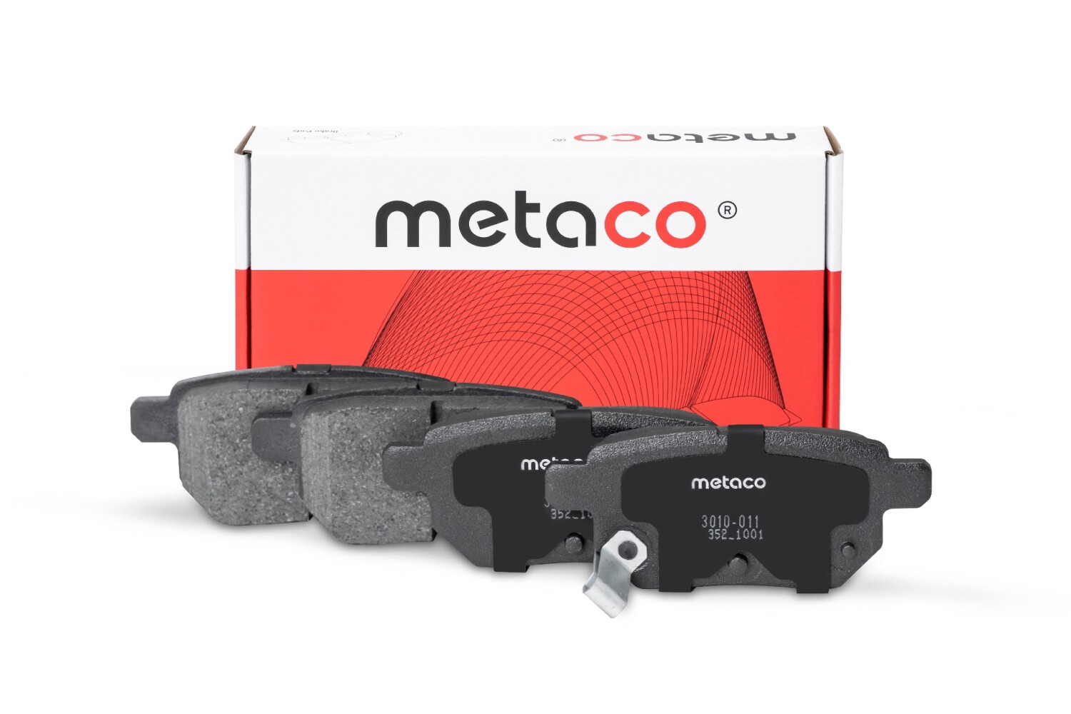 METACO 3010011 Колодки тормозные дисковые | зад |