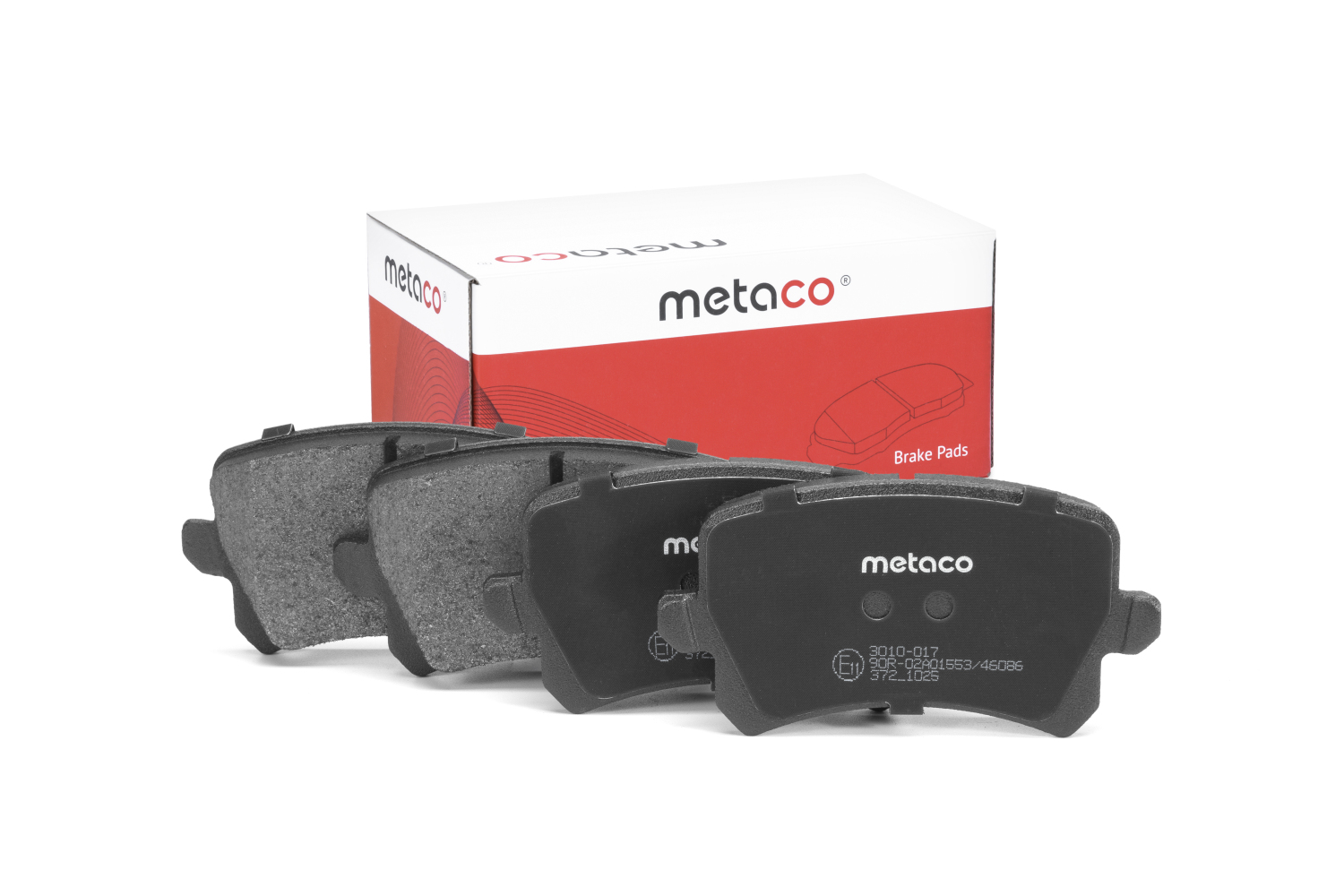 METACO 3010017 Колодки тормозные задние дисковые к-кт