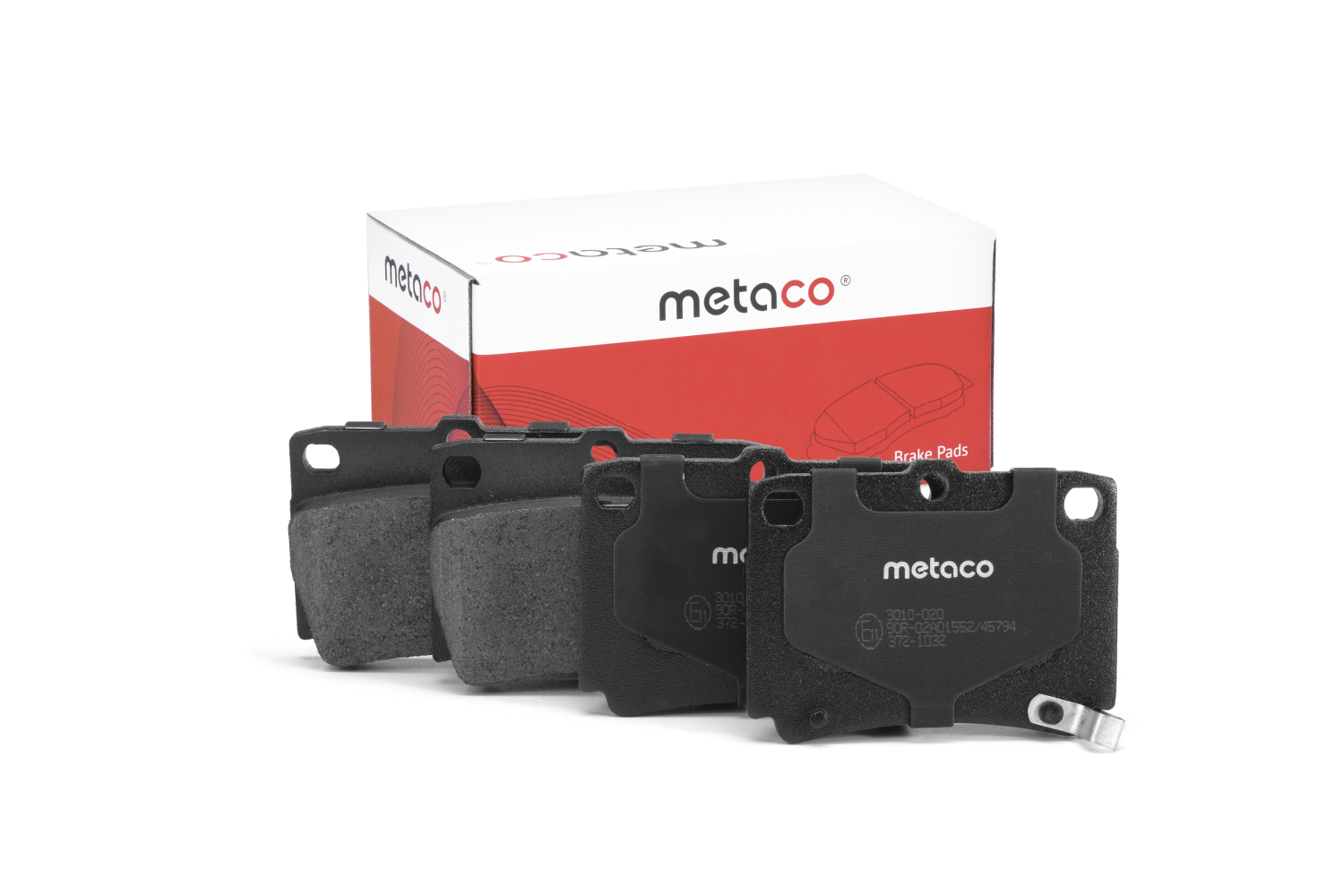 METACO 3010020 Колодки тормозные дисковые | зад |