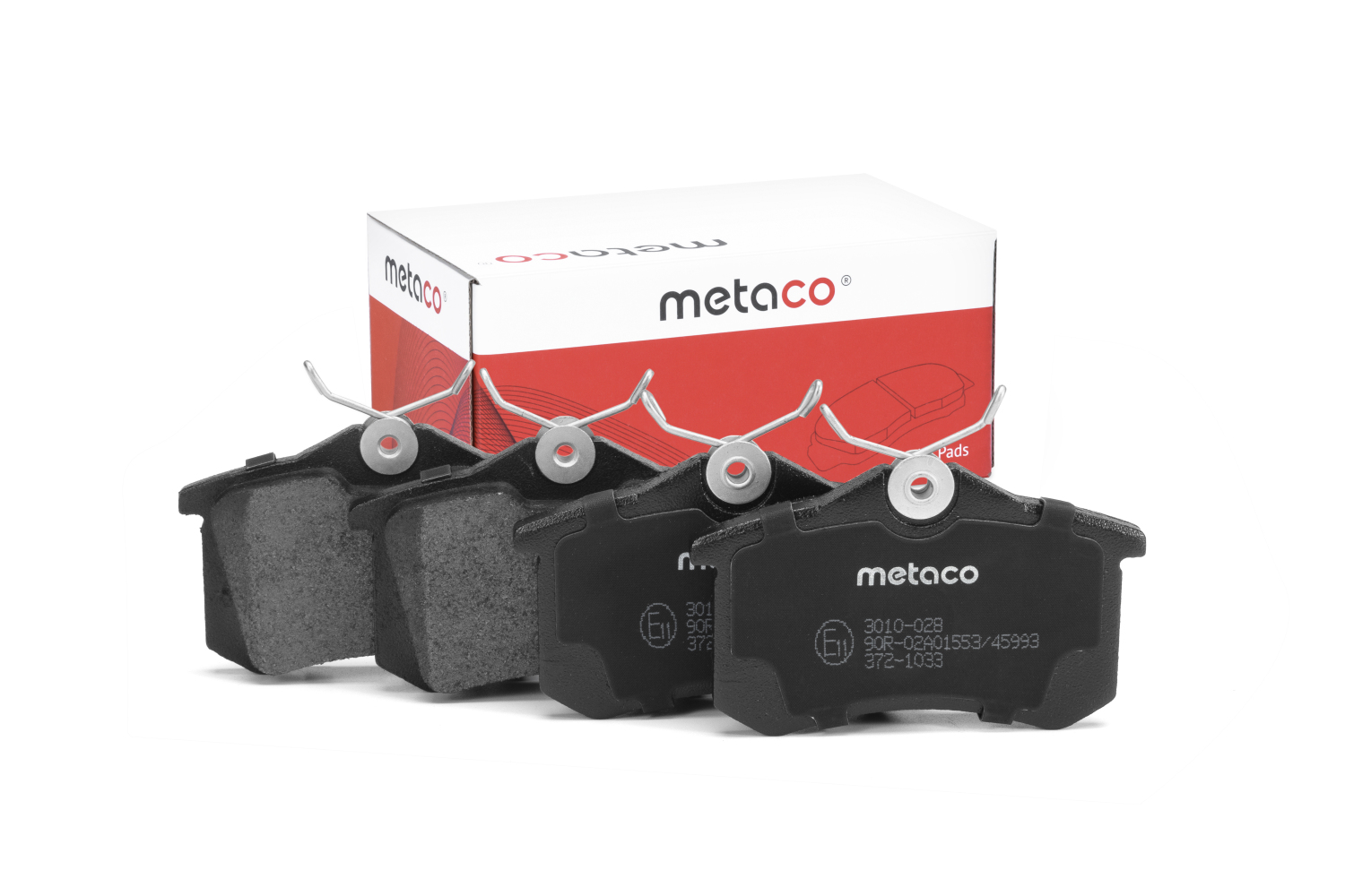 METACO 3010028 Колодки тормозные дисковые | зад |