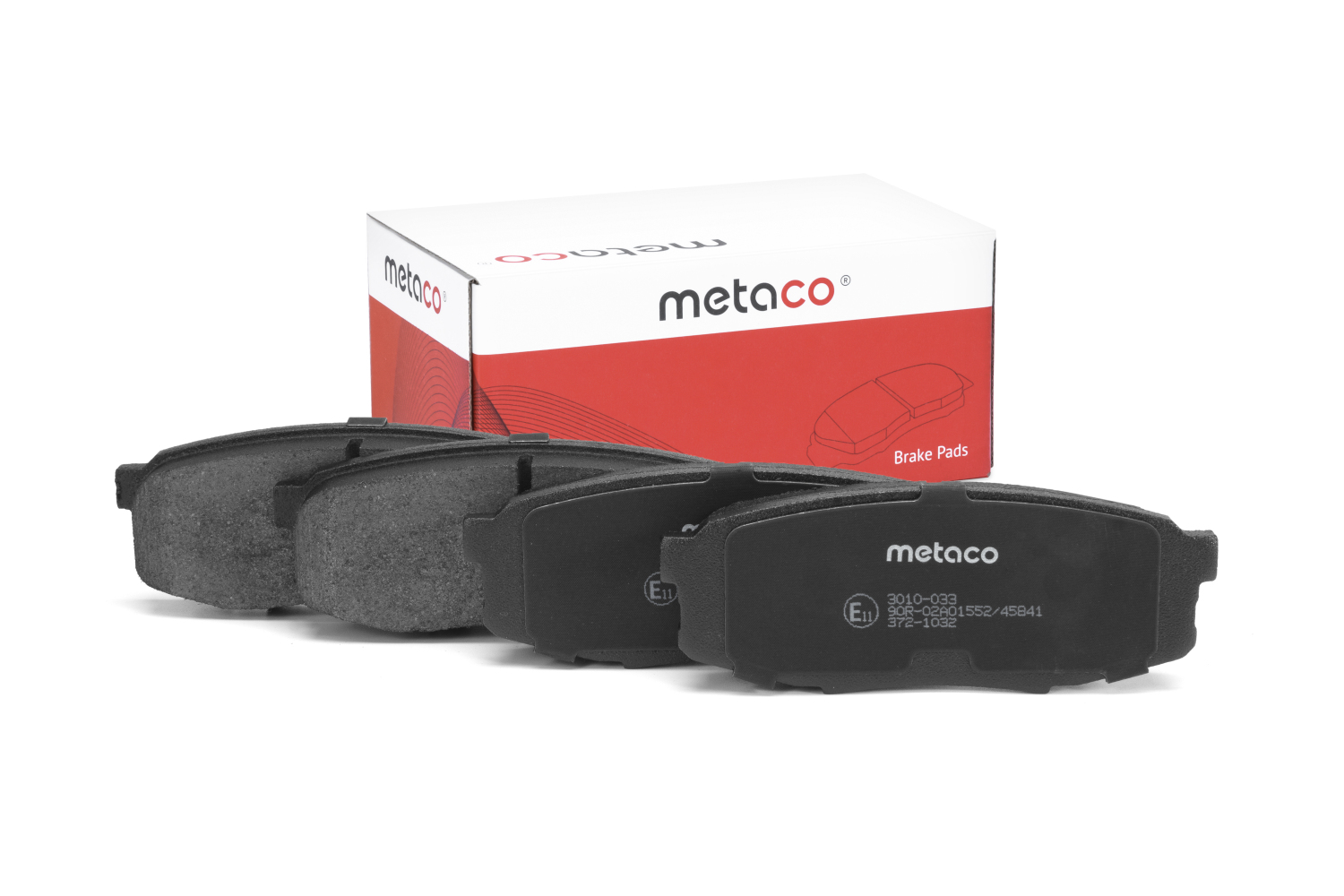 METACO 3010033 Колодки тормозные дисковые | зад |