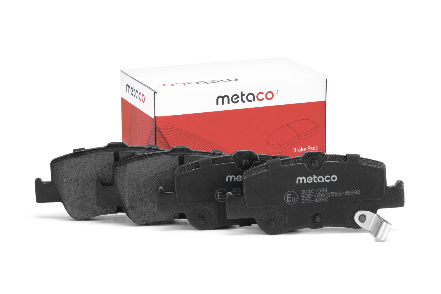 METACO 3010034 Колодки тормозные дисковые | зад |