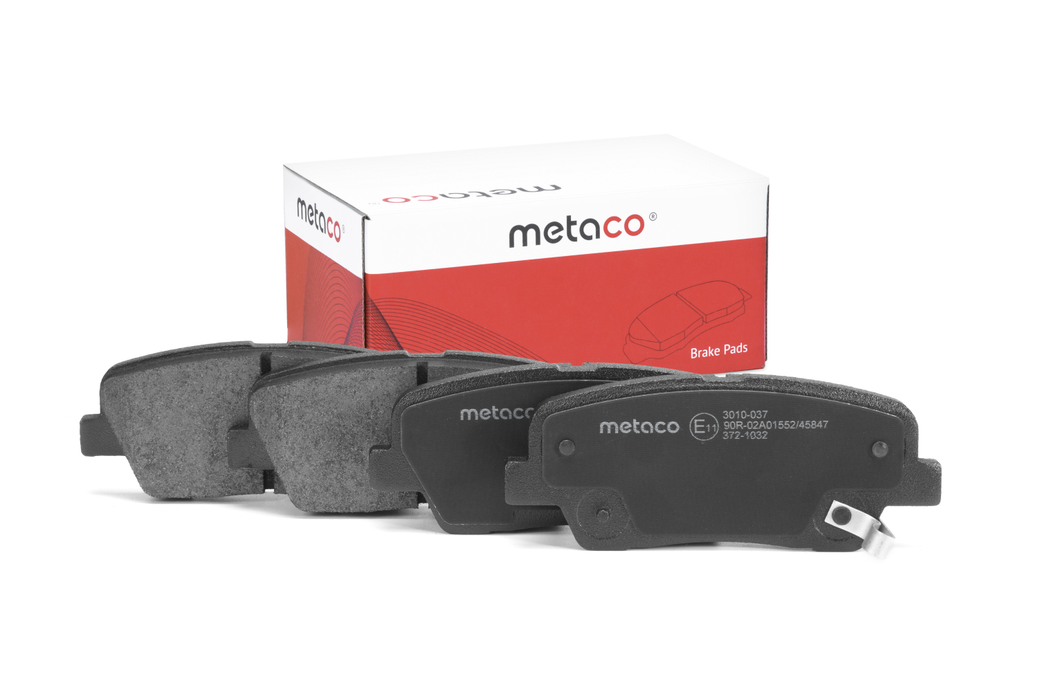 METACO 3010037 Колодки тормозные дисковые | зад |