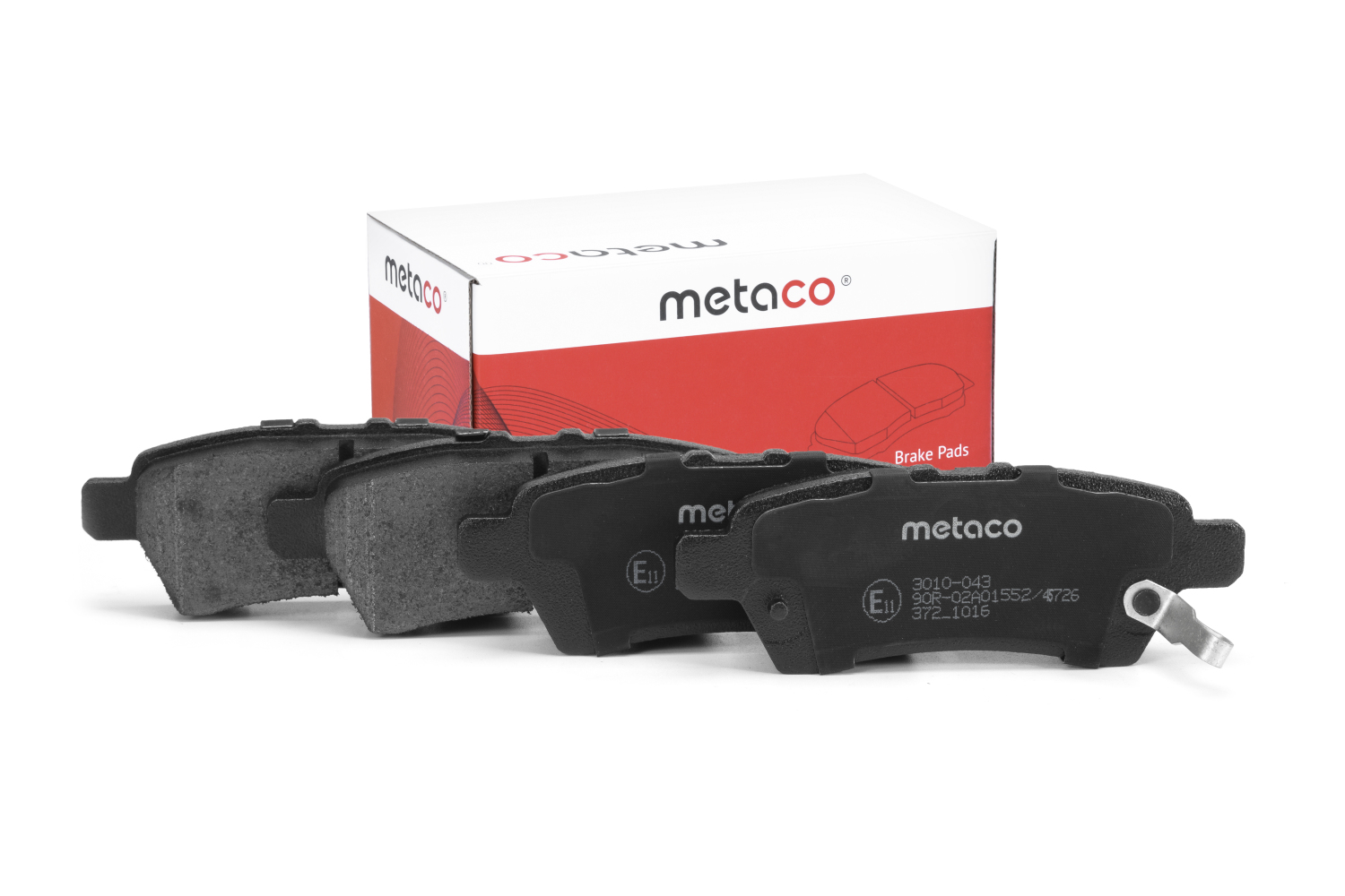 METACO 3010043 Колодки тормозные дисковые | зад |