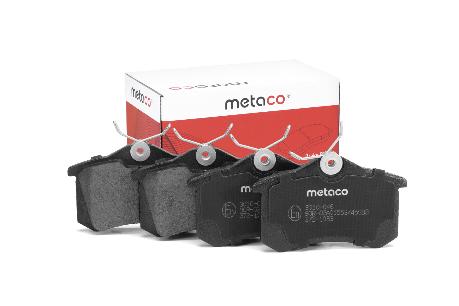 METACO 3010046 Колодки тормозные дисковые | зад |