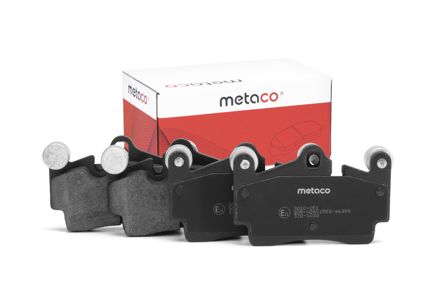 METACO 3010051 Колодки тормозные дисковые | зад |