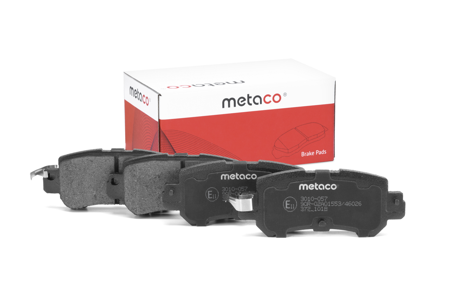 METACO 3010057 Колодки тормозные дисковые | зад |