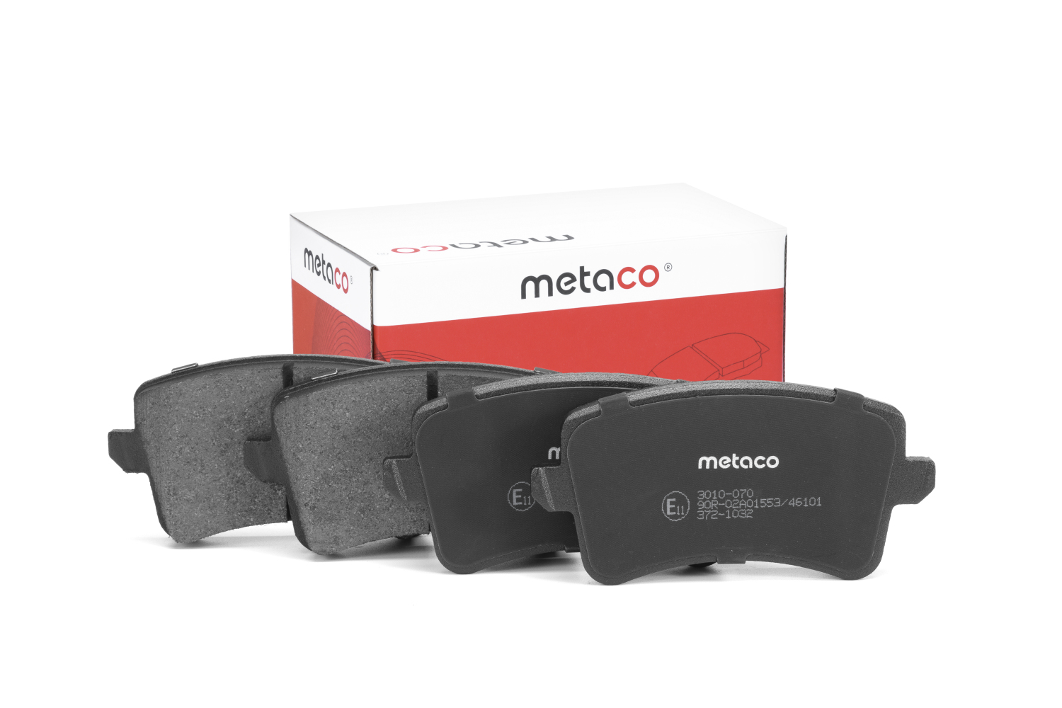 METACO 3010070 Колодки тормозные задние дисковые к-кт
