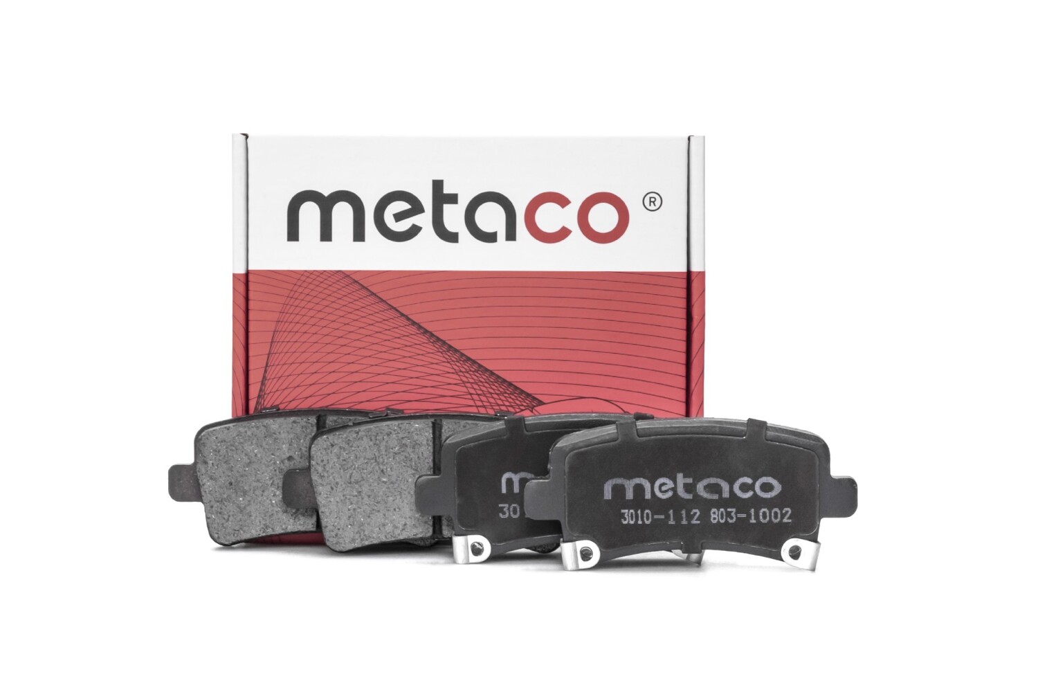 METACO 3010112 Колодки тормозные дисковые | зад |