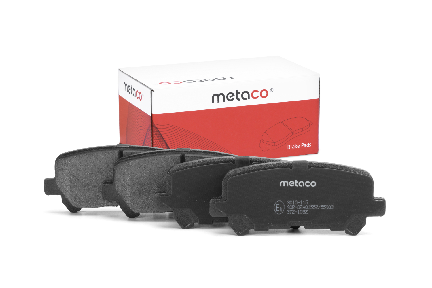 METACO 3010115 Колодки тормозные задние дисковые к-кт