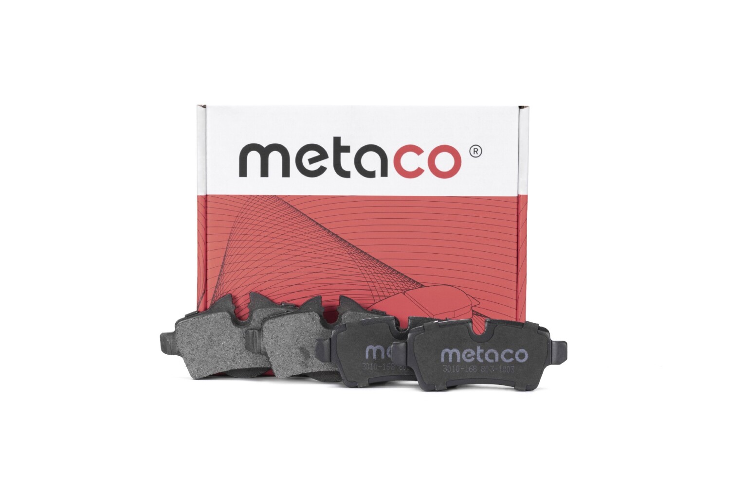 METACO 3010168 Колодки тормозные дисковые | зад |