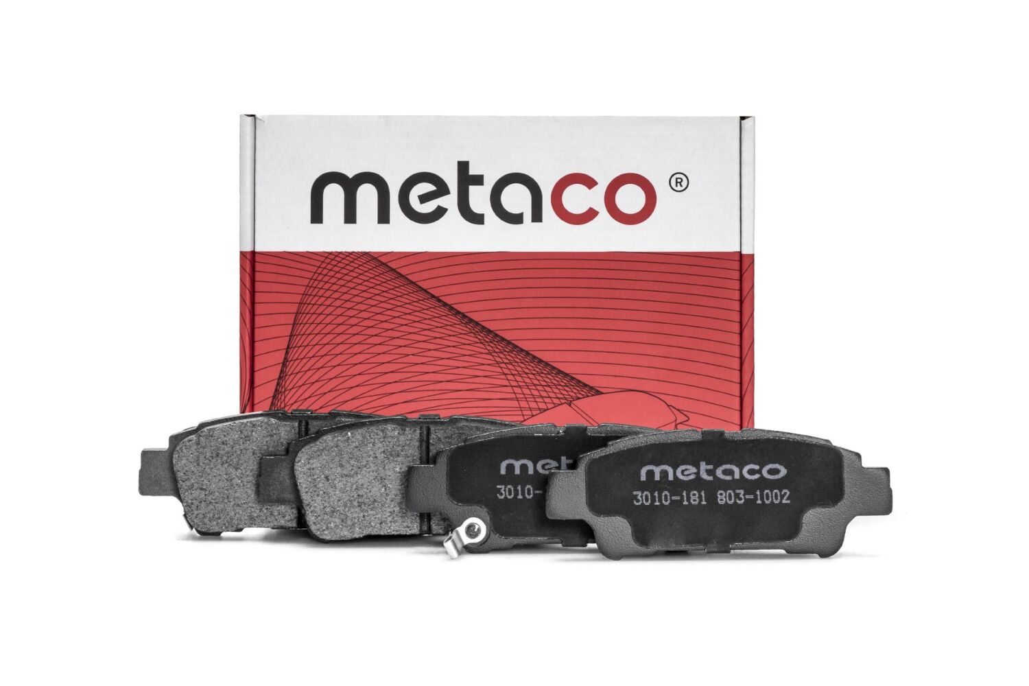 METACO 3010181 Колодки тормозные дисковые | зад |