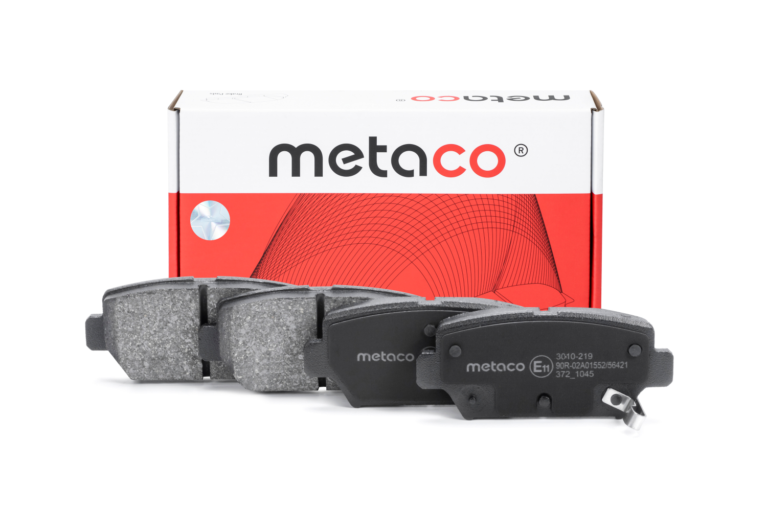 METACO 3010219 Колодки тормозные дисковые | зад |