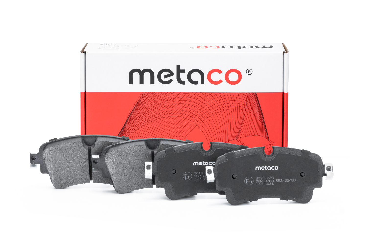 METACO 3010229 Колодки тормозные дисковые | зад |