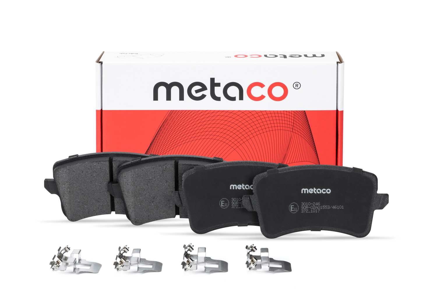 METACO 3010246 Колодки тормозные дисковые | зад |