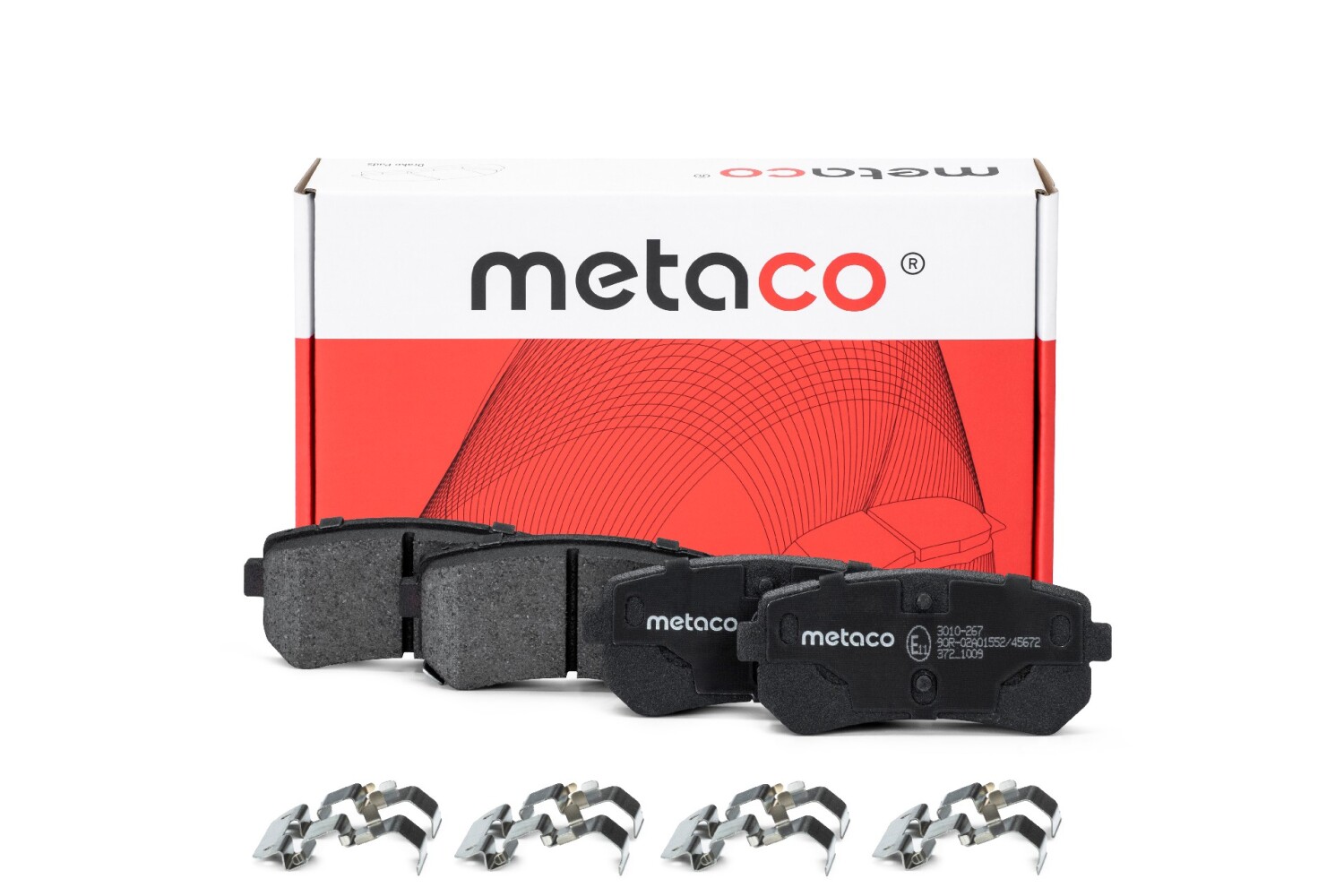 METACO 3010267 Колодки тормозные дисковые | зад |