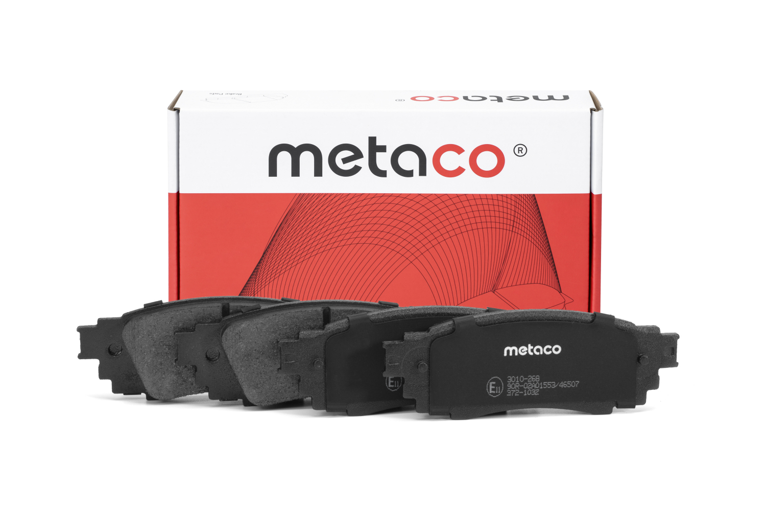 METACO 3010268 Колодки тормозные задние дисковые к-кт